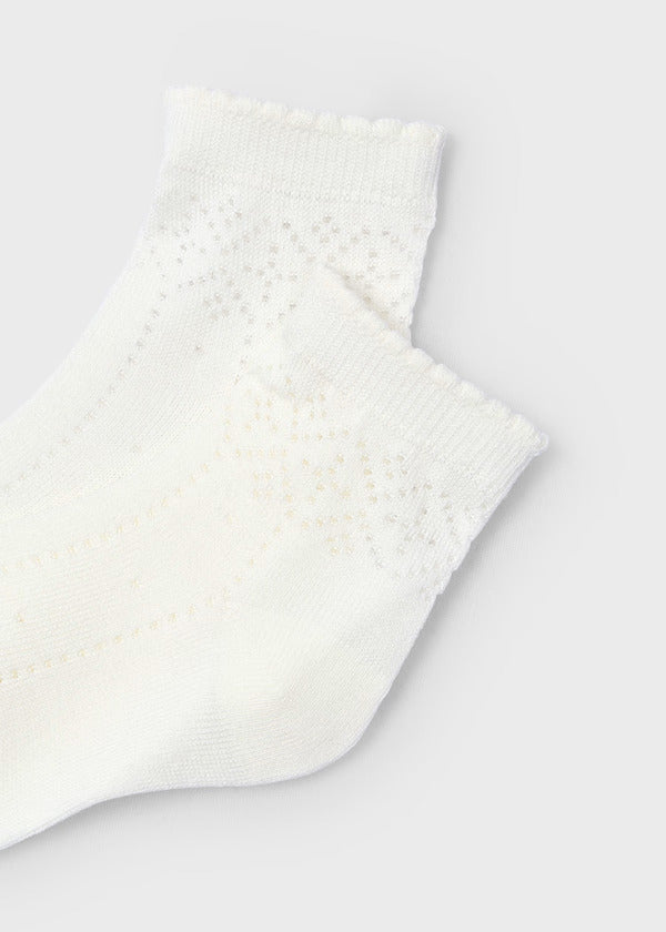 Mayoral Girls Dress Sock   10913-91   Crudo