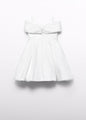 Abel & Lula Girls Organza Bow Dress   5031-50   Nata*
