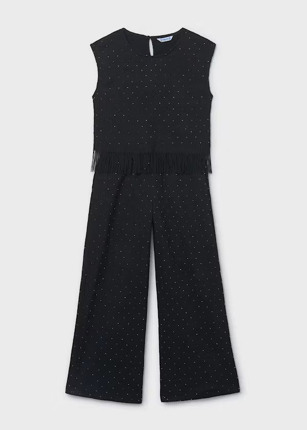 Mayoral Girls Pant Set   6558-92   Black