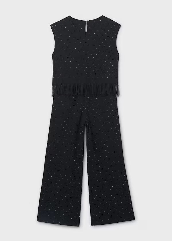 Mayoral Girls Pant Set   6558-92   Black