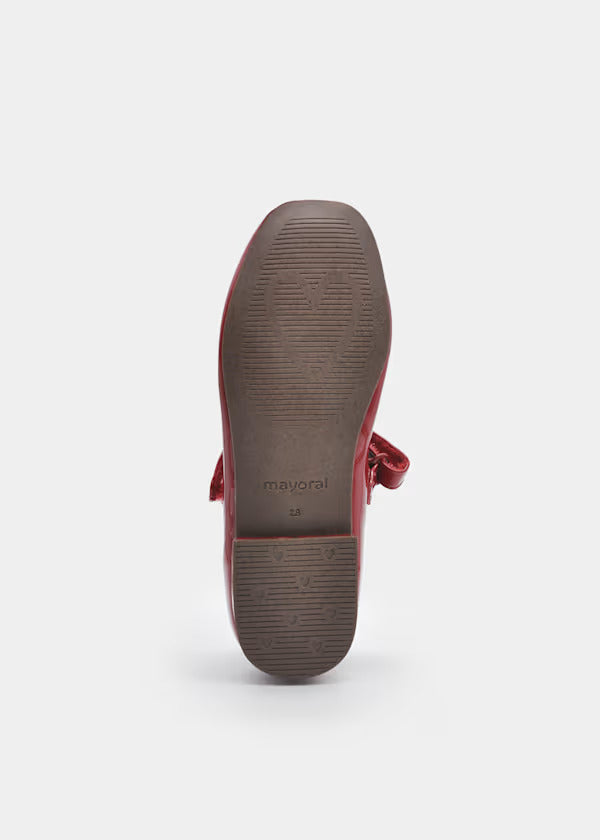 Mayoral Girls Red Patent Mary Jane   44670-69   Rojo
