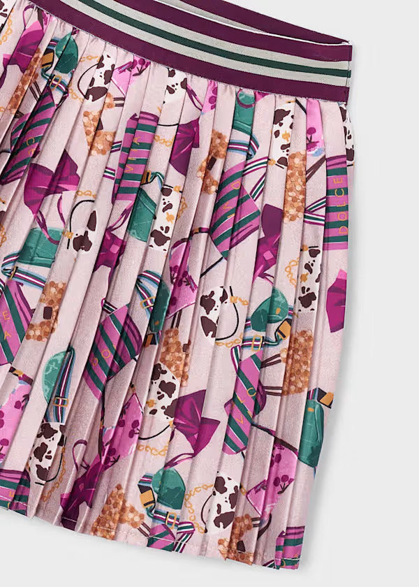 Mayoral Girls Pleated Skirt   4903-82   Botella