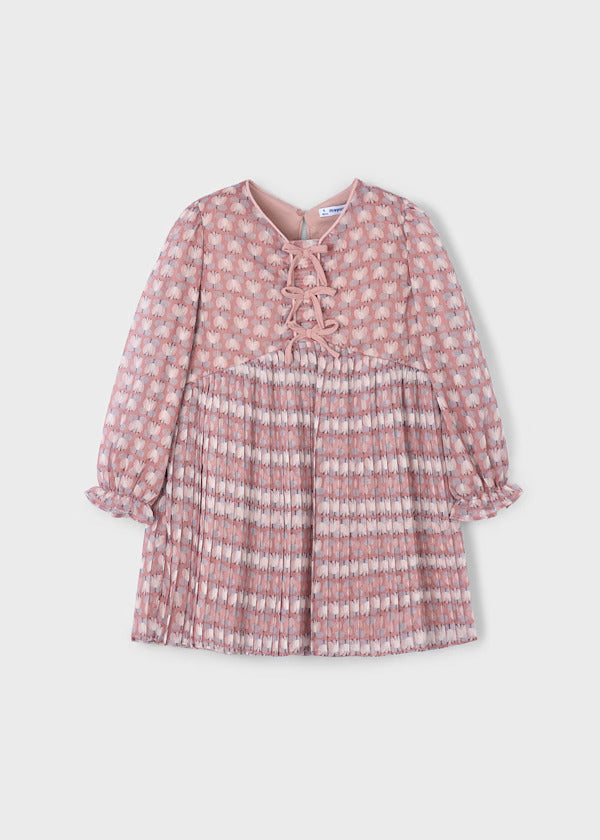 Mayoral Girls Pleated Dress   4917-45   Maquillaje