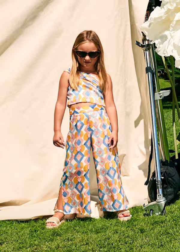 Abel & Lula Girl 2Pce. Trouser Set   5238-3   Celeste