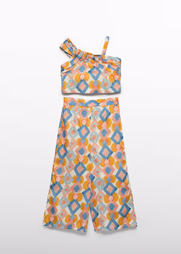 Abel & Lula Girl 2Pce. Trouser Set   5238-3   Celeste