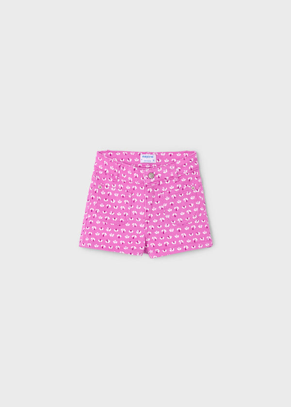 Mayoral Girls Patterned Short   3204-40   Orquidea **