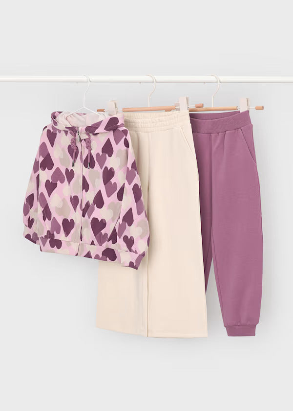 Mayoral Girls Tracksuit 3 Pce Set   4813-64   Violetta