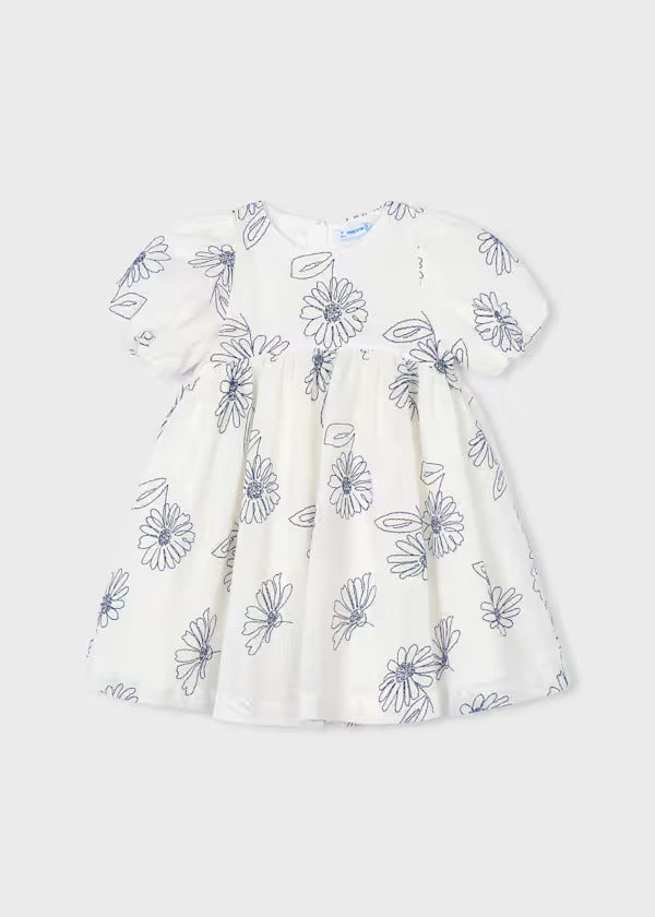 Mayoral Girls Dress   3921-90  Natural