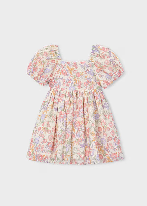 Mayoral Girls Floral Print Dress  3928-21   Blossom