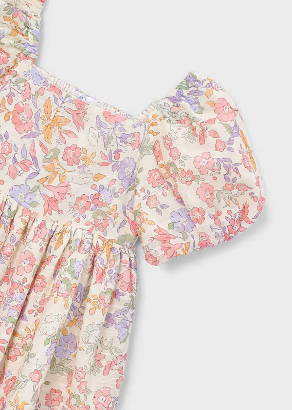 Mayoral Girls Floral Print Dress  3928-21   Blossom