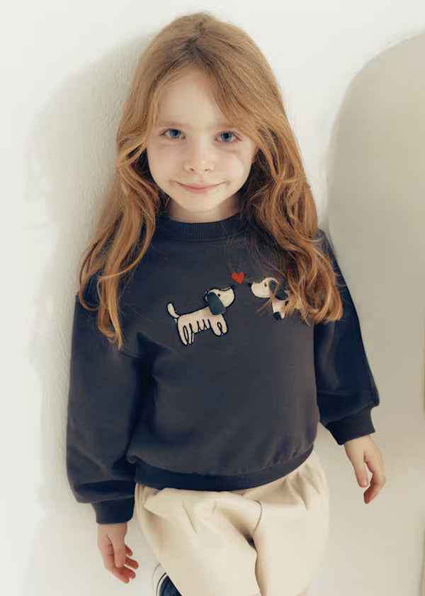 Mayoral Girls Pullover   4407-80   Carbon