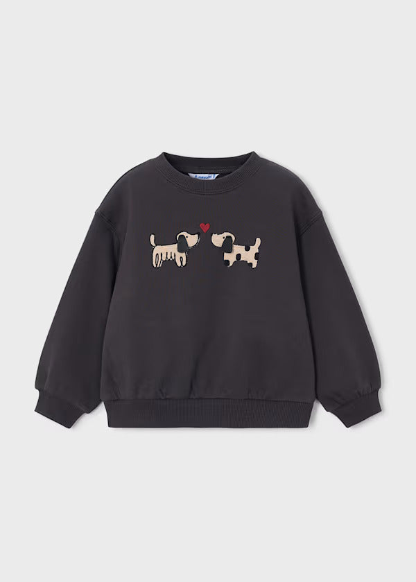 Mayoral Girls Pullover   4407-80   Carbon