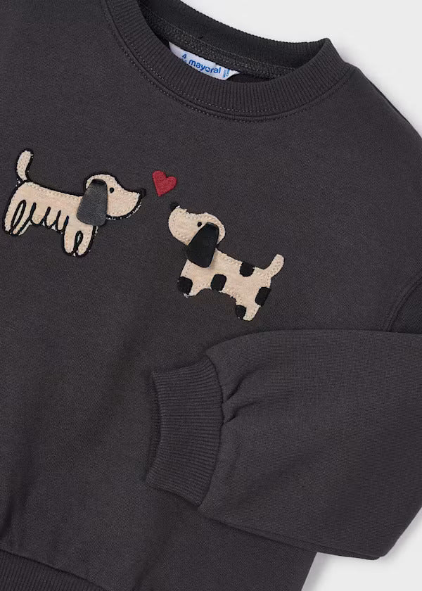 Mayoral Girls Pullover   4407-80   Carbon