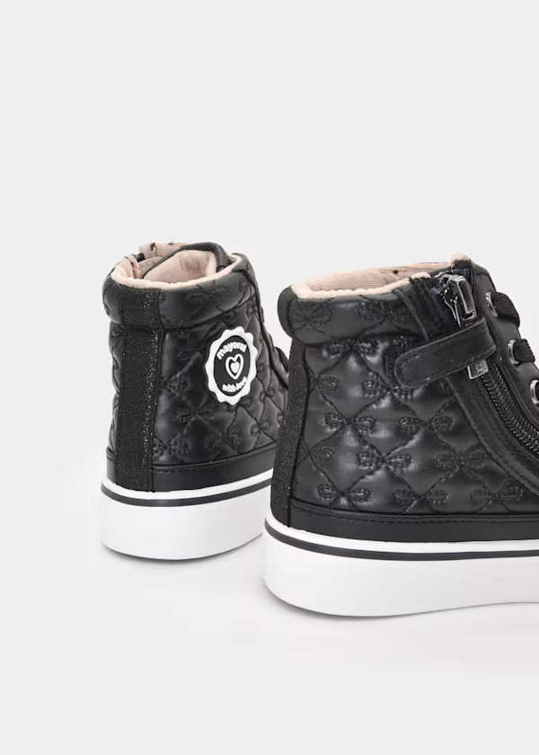 Mayoral Girls Quilted Boot   46683-73   Black