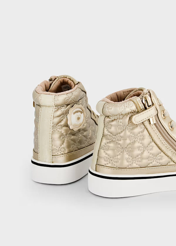 Mayoral Girls Quilted Boots   44683-75   Oro