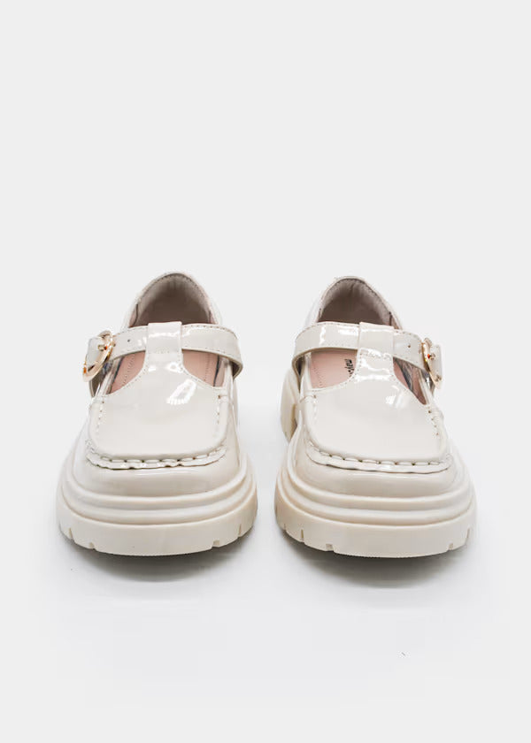 Mayoral Girls Mary Jane With Tee Strap    44671-49   Crudo