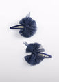 Abel & Lula Girls Set of 2 Glitter Hair Clip   5968-64   Navy
