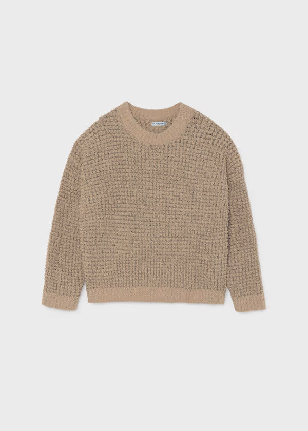 Mayoral Girls Knit Sweater   7341-19   Bronce