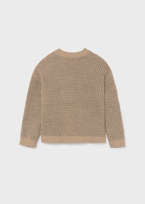 Mayoral Girls Knit Sweater   7341-19   Bronce