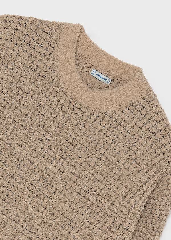 Mayoral Girls Knit Sweater   7341-19   Bronce