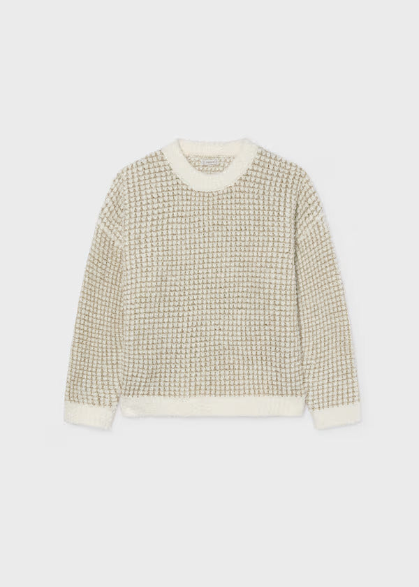 Mayoral Girls Knit Sweater    7341-20   Crema