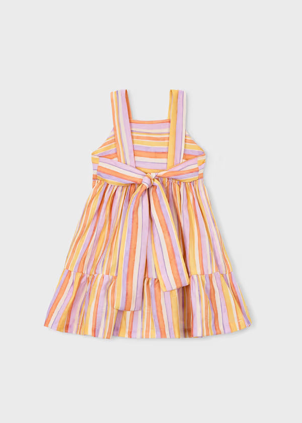 Mayoral Girls Striped Sun Dress   3936-36   Lilac