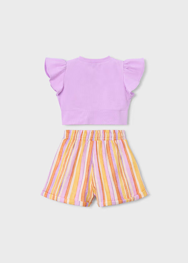 Mayoral Girls Short Set    3227-68   Lilac