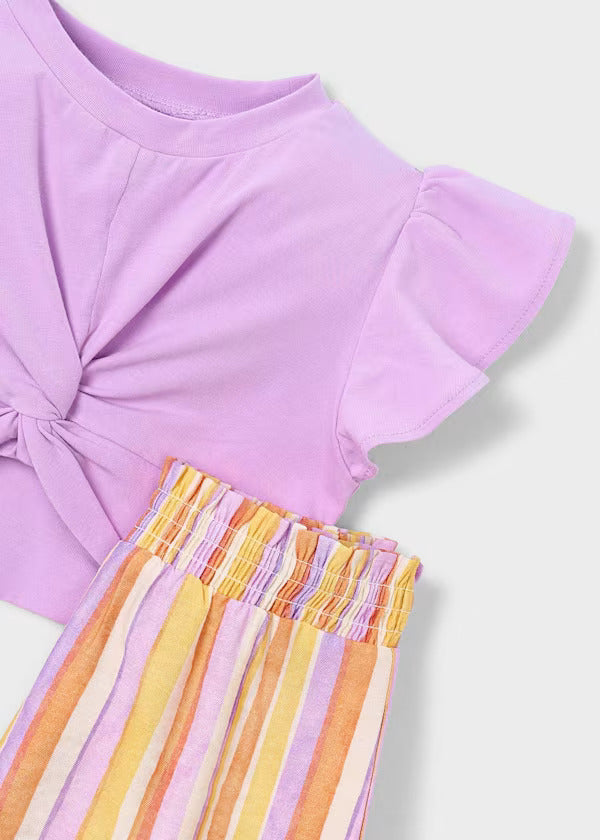 Mayoral Girls Short Set    3227-68   Lilac