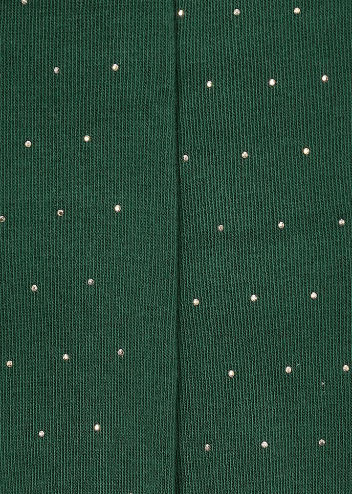 Mayoral Girls Studded Tights  10281-41  Botella (Green)