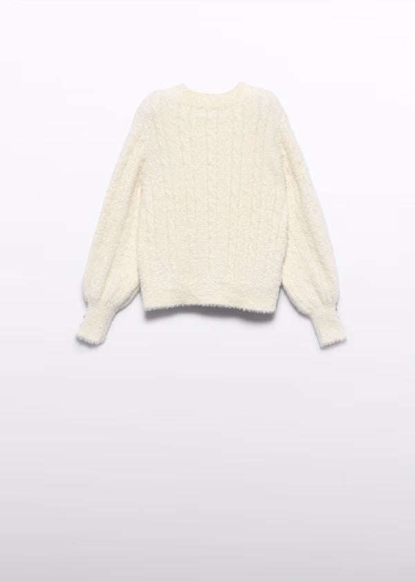 Abel & Lula Girls Knit Sweater    5879-15   Mazapan