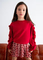 Abel & Lula Girls Milano Pullover   5823-2   Rojo