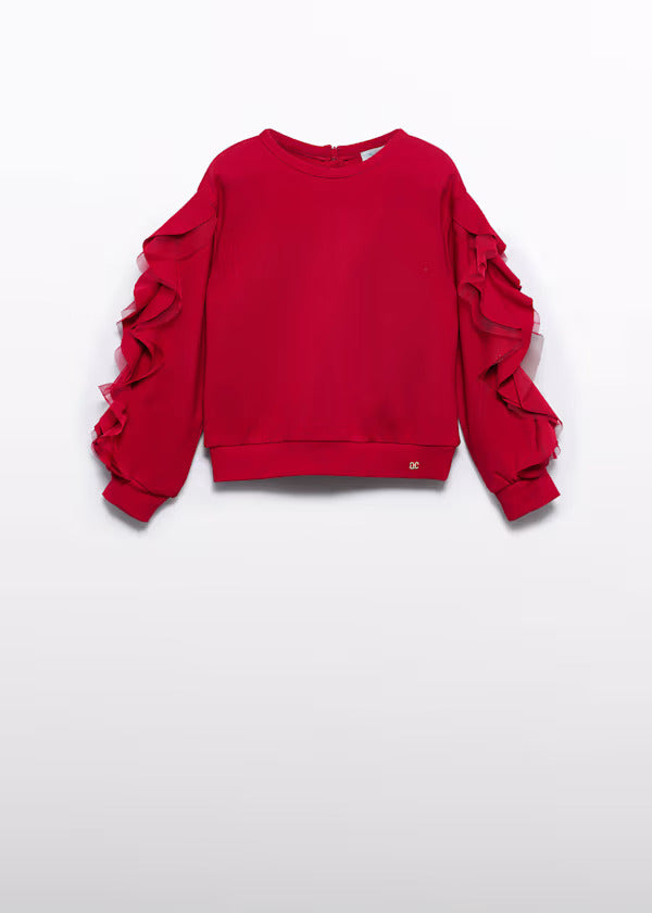Abel & Lula Girls Milano Pullover   5823-2   Rojo