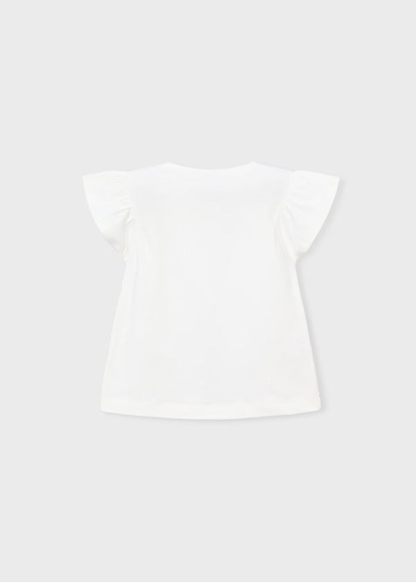 Mayoral Girls Short Sleeve Tee   3007-84   Crd-Amapol