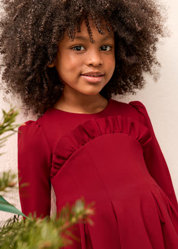 Abel & Lula Girls Dress   5529-2   Rojo