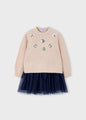 Mayoral Girls Dress   4918-30   Marino