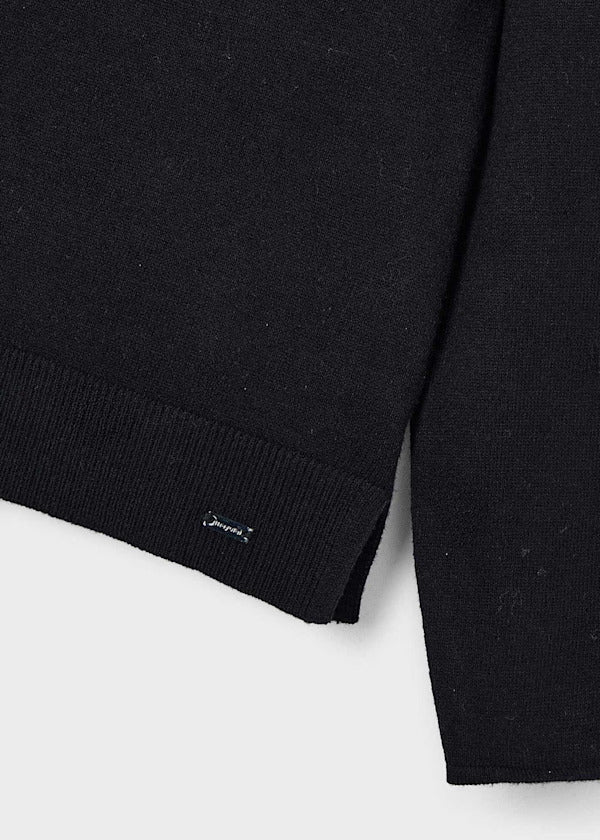 Mayoral Girls Knit Turtleneck    313-26   Black
