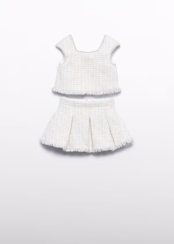 Abel & Lula Girls Tweed Skirt Set   5059-10   Nata
