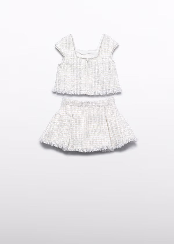Abel & Lula Girls Tweed Skirt Set   5059-10   Nata