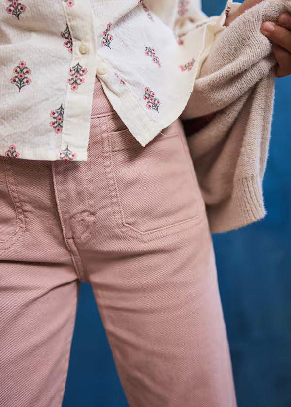 Mayoral Girls Flare Twill Pants   7501-78   Colorete