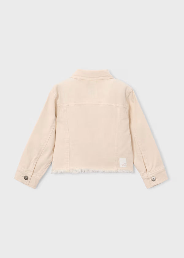 Mayoral Girls Twill Jacket   3455-30   Garbanzo