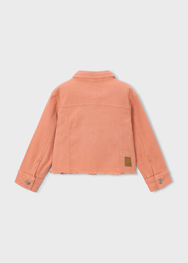 Mayoral Girls Twill Jacket   3455-31   Melocoton