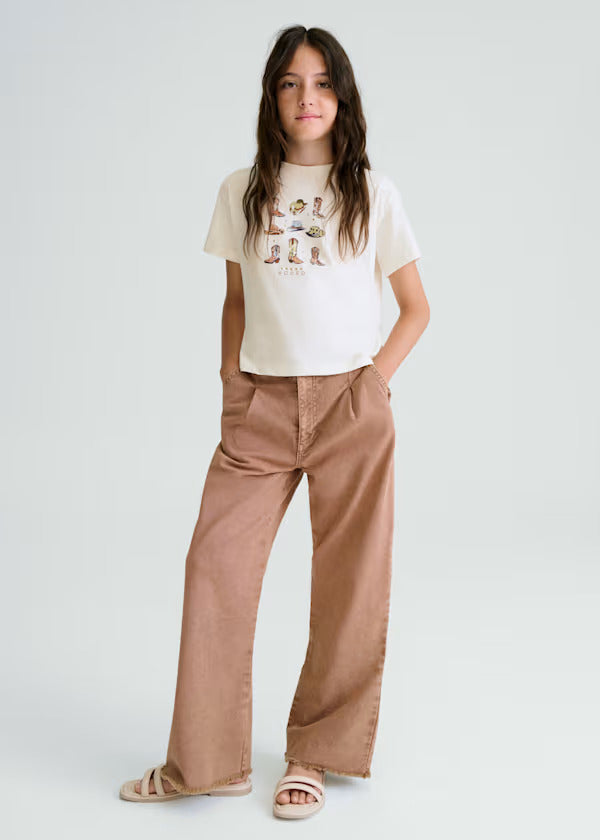 Mayoral Girls Twill Trousers   6549-11   Arcilla