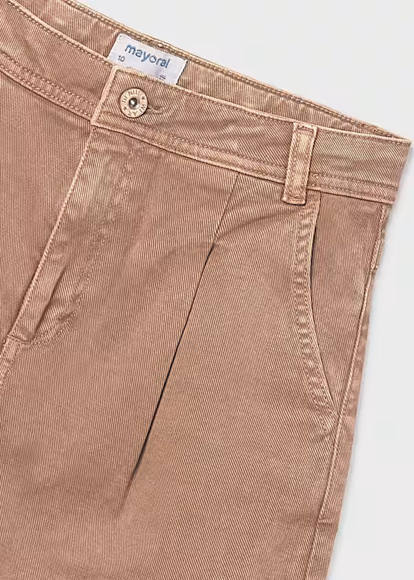 Mayoral Girls Twill Trousers   6549-11   Arcilla