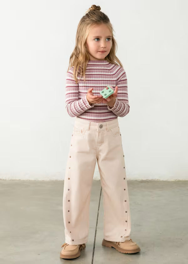 Mayoral Girls Twill Trousers   4519-51   Tofu
