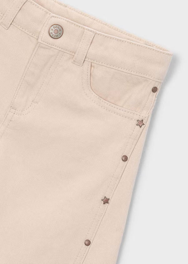 Mayoral Girls Twill Trousers   4519-51   Tofu