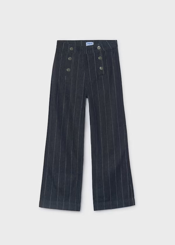 Mayoral Girls Wide Leg Denim Pant   7525-89   Superoscur