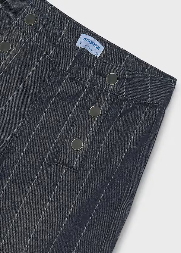 Mayoral Girls Wide Leg Denim Pant   7525-89   Superoscur