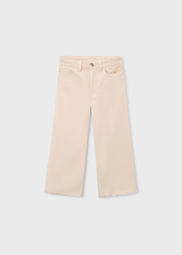 Mayoral Girls Wide Leg Twill Pant   3588-27   Garbanzo