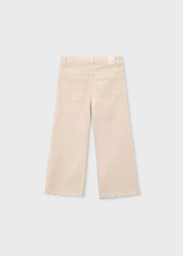 Mayoral Girls Wide Leg Twill Pant   3588-27   Garbanzo