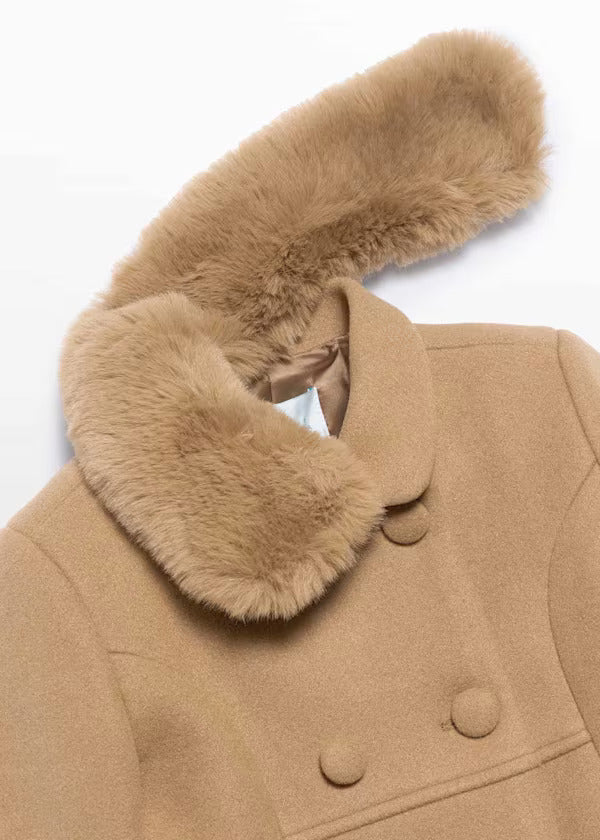 Abel & Lula Girls Dress Coat   5846-94   Camel